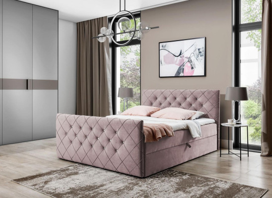 Chesterfield box spring bed Bedroom Design Double Hotel Bed bed base new